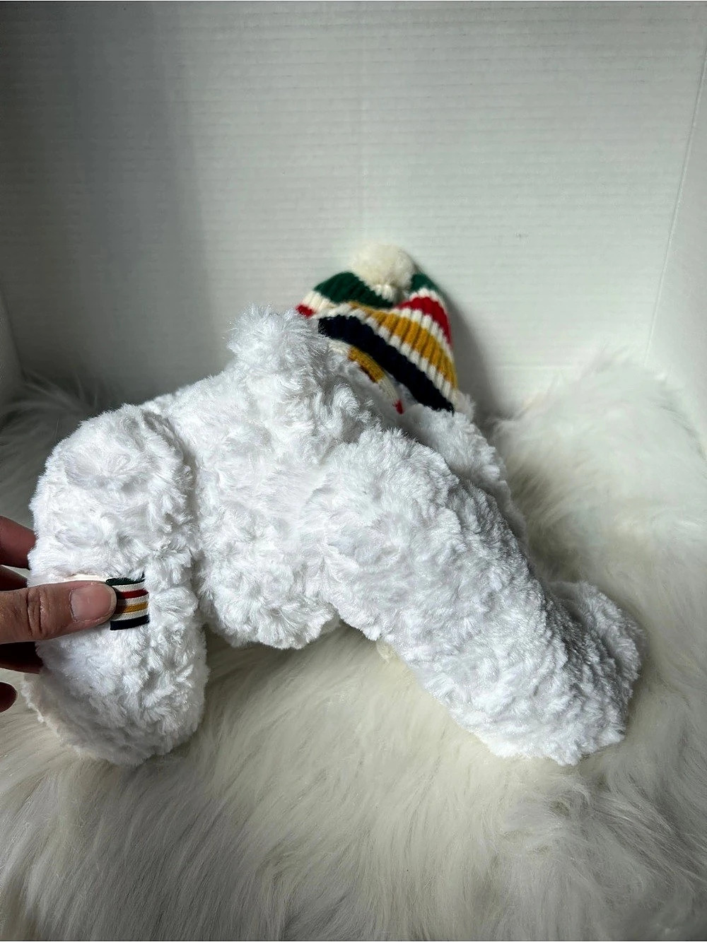 Hudson's Bay Company Striped Holiday Bear Plush - Picture 5 of 6